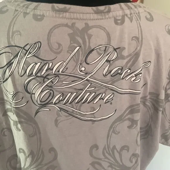 Sold !! Hard rock couture graphic tee size L preloved❤️EUC - Picture 8 of 14